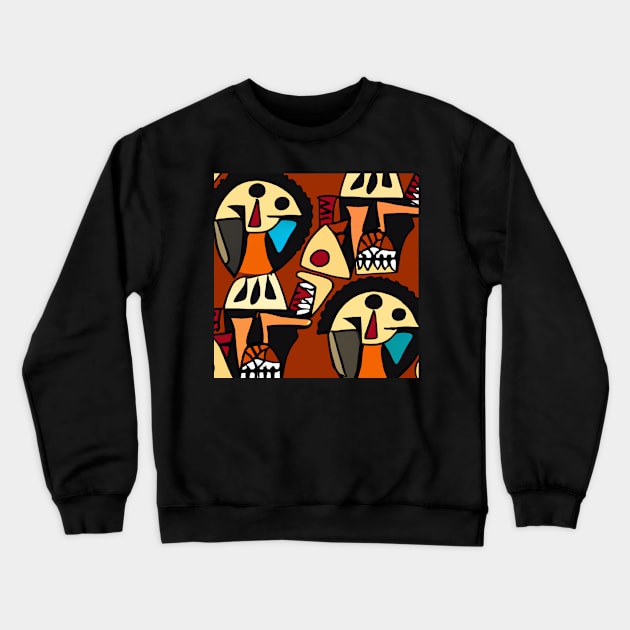 African print Crewneck Sweatshirt by 7 Gold Iron Media